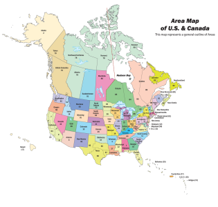 Areas of U.S. and Canada Picture
