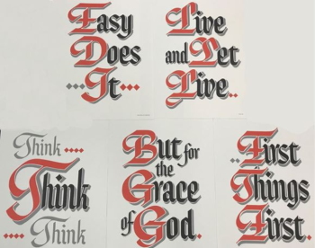 Five Slogans cards