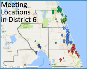 District 6 meeting map