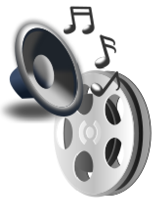This graphic was obtained from Wikimedia Commons where it is listed as Public Domain Sound and Film reel clip art